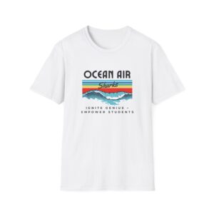 Adult Ocean Air “Rainbow Wave” Tee