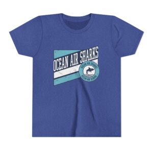 Kids Ocean Air Sharks Retro Banner Tee