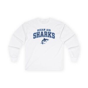 Adult Ocean Air Sharks Long Sleeve Spirit Tee