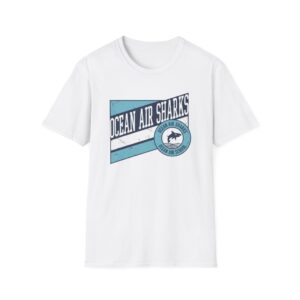 Adult Ocean Air Sharks Retro Banner Tee