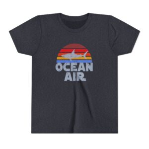 Ocean Air Youth Tee — Retro Sunset Beach Kids T-Shirt